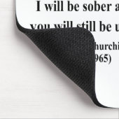 Tapis De Souris Citation 2b de Winston Churchill (Coin)