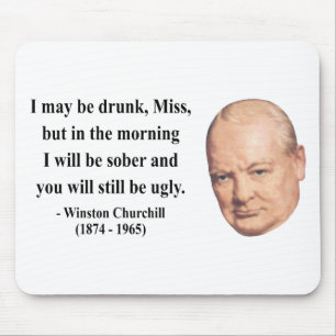 Tapis De Souris Citation 2b de Winston Churchill