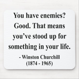 Tapis De Souris Citation 3a de Winston Churchill