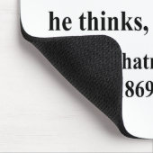 Tapis De Souris Citation 8a de Gandhi (Coin)