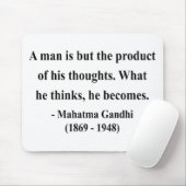 Tapis De Souris Citation 8a de Gandhi (Avec souris)