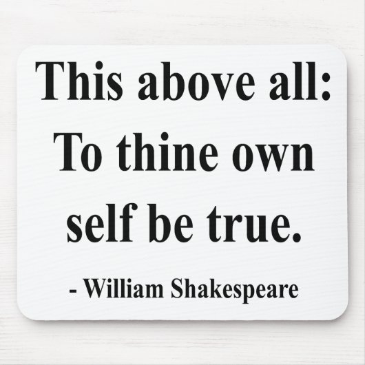 Tapis De Souris Citation 8a de Shakespeare (Devant)