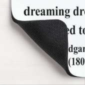 Tapis De Souris Citation 8a d'Edgar Allen Poe (Coin)