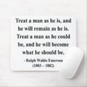 Tapis De Souris Citation 9a d'Emerson (Avec souris)