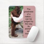 Tapis De Souris Citation animale de Gandhi (Avec souris)