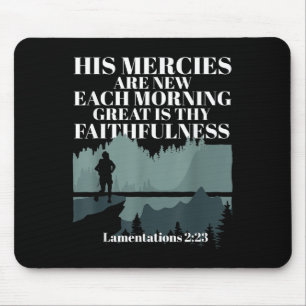 Tapis De Souris Citation Biblique Ses Miséricordes Sont Nouvelles