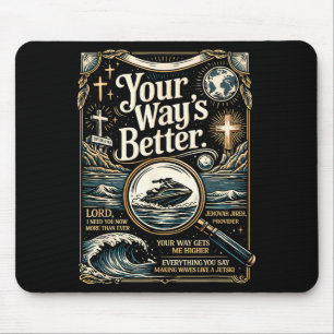Tapis De Souris Citation chrétienne meilleure voie jésus foi bible
