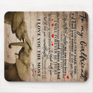Tapis De Souris Citation d'amour pour amie Jolie famille présent