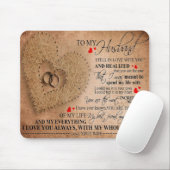 Tapis De Souris Citation d'amour pour mari | Citation drôle (Avec souris)