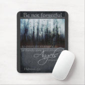 Tapis De Souris Citation d'ange de 13:2 d'Hébreux (Avec souris)
