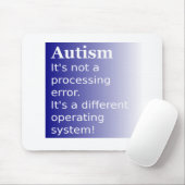 Tapis De Souris Citation d'autisme (Avec souris)