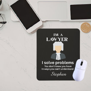 Tapis De Souris Citation d'avocat drôle personnalisée pour la remi