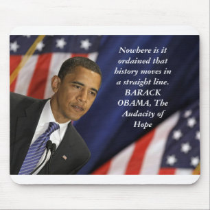 Tapis De Souris Citation de Barack Obama sur l'histoire