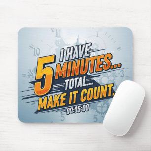 Tapis De Souris Citation de bureau de compte à rebours motivationn
