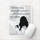 Tapis De Souris citation de café (Avec souris)