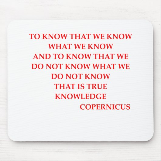 Tapis De Souris Citation de COPERNIC (Devant)