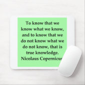 Tapis De Souris citation de Copernic (Avec souris)