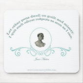 Tapis De Souris Citation de Jane Austen (Devant)