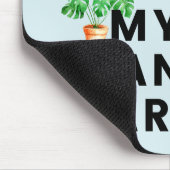 Tapis De Souris Citation de jardinage de la plante d'aquarelle (Coin)