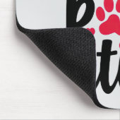 Tapis De Souris Citation de l'empreinte de patte d'animal de compa (Coin)