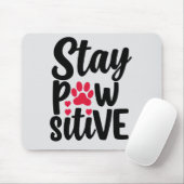 Tapis De Souris Citation de l'empreinte de patte d'animal de compa (Avec souris)