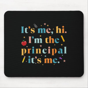 Tapis De Souris Citation de l'enseignant amusant Son moi Salut Je 