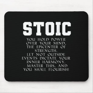 Tapis De Souris Citation de livre de l'Empire romain Marcus Aureli