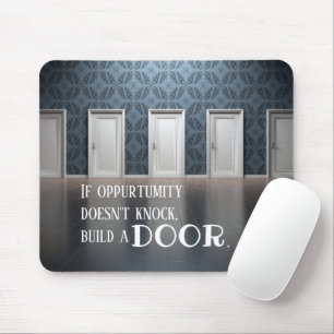 Tapis De Souris Citation de l'opportunité de porte Mousepad