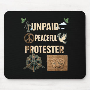 Tapis De Souris Citation de l'unité des manifestants pacifiques no