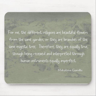 Tapis De Souris Citation de Mahatma Gandhi