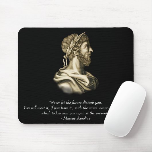 Tapis De Souris Citation de Marcus Aurelius (Avec souris)