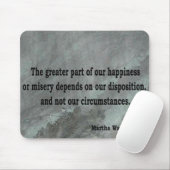 Tapis De Souris Citation de Martha Washington (Avec souris)