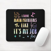 Tapis De Souris Citation de maths drôle pour enseignant étudiant S (Avec souris)