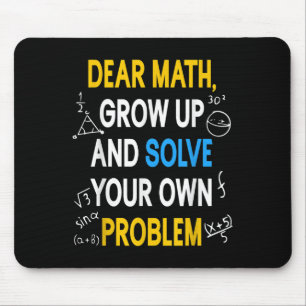 Tapis De Souris Citation de maths drôle pour filles garçons adoles
