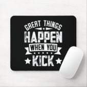 Tapis De Souris Citation de mème de kickboxing (Avec souris)