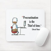 Tapis De Souris Citation de motivation d'examen par Edward Young - (Avec souris)