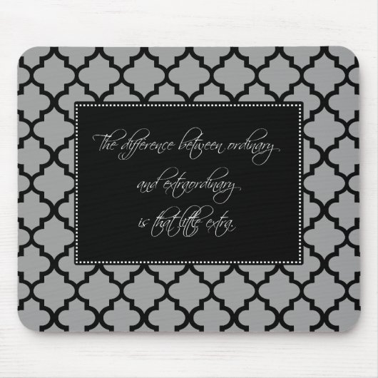 Tapis De Souris Citation de motivation moderne Mousepad (Devant)