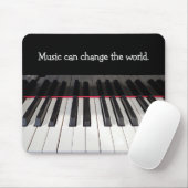 Tapis De Souris Citation de musique sur clavier de piano (Avec souris)