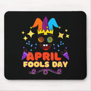 Tapis De Souris Citation de naissance pour le jour des fous d'avri