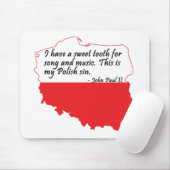 Tapis De Souris Citation de Pape Jean Paul II (Avec souris)