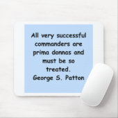 Tapis De Souris citation de patton de Georges s (Avec souris)