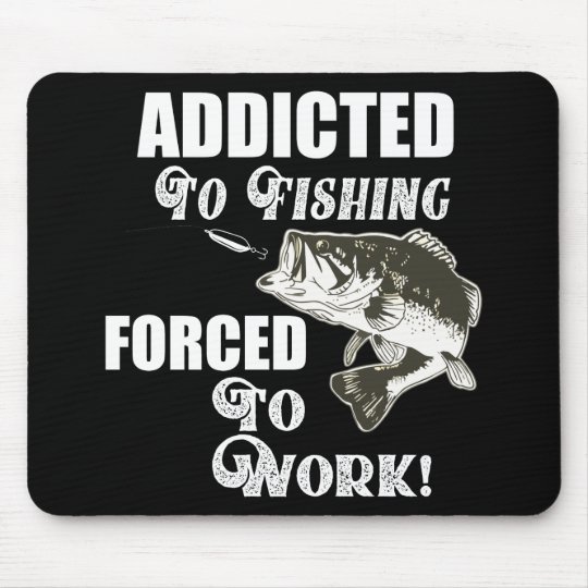 Tapis De Souris Citation De Peche Au Bar Amusant Travail Poisson S Zazzle Be