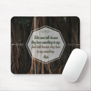 Tapis De Souris Citation de Platon Inspirationnelle "Les hommes sa