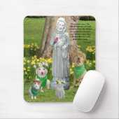 Tapis De Souris Citation de St Francis (Avec souris)