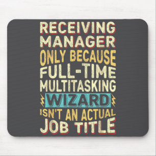 Tapis De Souris Citation de titre d'emploi de magicien - Réception
