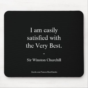 Tapis De Souris Citation De Winston Churchill, La Meilleure