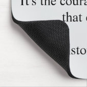 Tapis De Souris Citation de Winston Churchill; Réussite Minimalist (Coin)