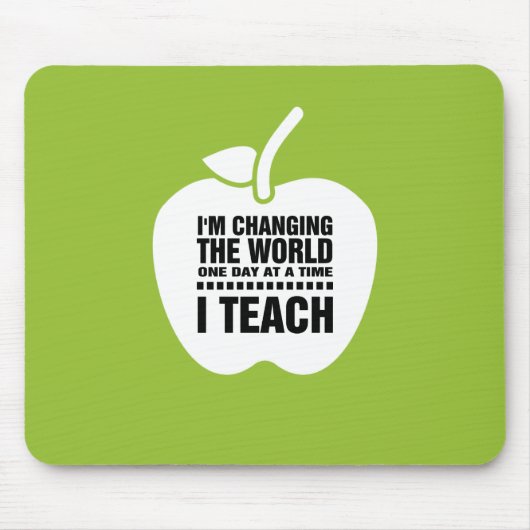 Tapis De Souris Citation d'enseignement | Apple (Devant)