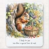 Tapis De Souris Citation d'Humour mignonne Aquarelle Valentines Jo (Devant)