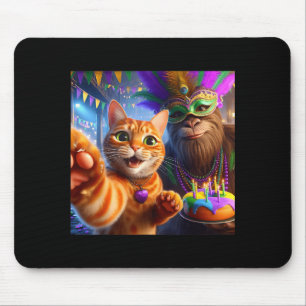 Tapis De Souris Citation drôle de Bigfoot de chat de selfie de Mar